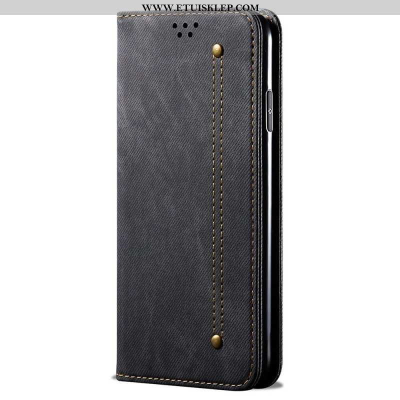 Etui Na Telefon do Samsung Galaxy M52 5G Etui Folio Tkanina Dżinsowa